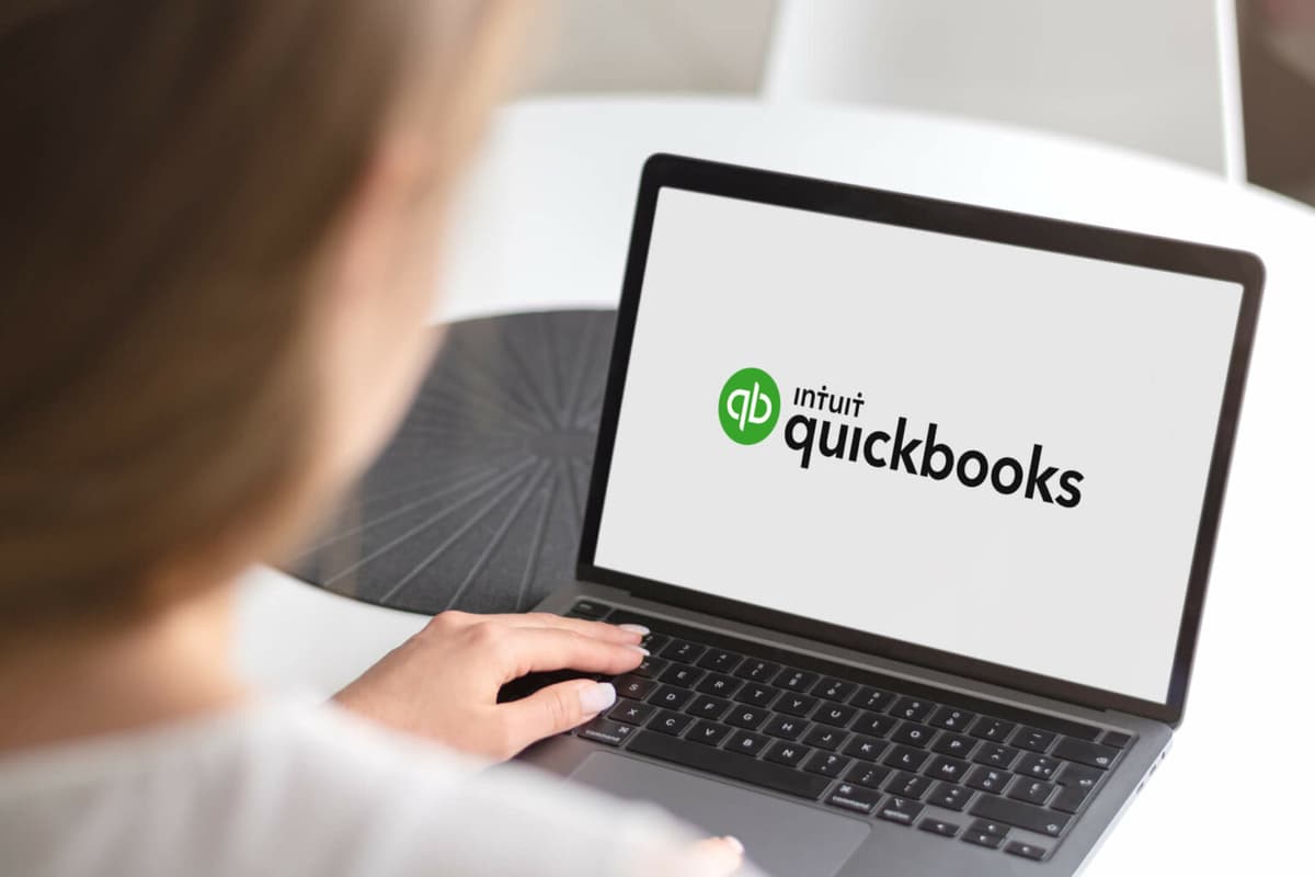 QuickBooks on Laptop